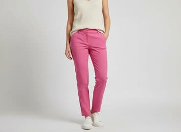 spodnie od piżamy damskie sinsay: Spodnie materiałowe damskie, rozmiar M — 7