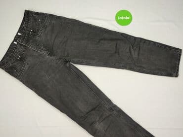 dżinsy z wysokim stanem czarne: Jeansy damskie, rozmiar M — 3