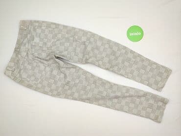 legginsy damskie plus size: Material trousers for women, size S (EU 36) — 3
