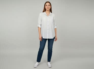 bluzki w prążki: UP2Fashion, Koszula damska, rozmiar M — 7