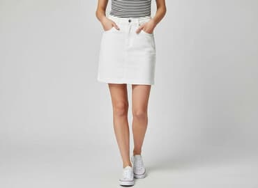 spodenko spódniczka jeans: Spódnica damska, rozmiar XS — 7