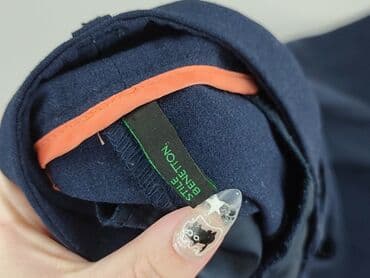 jeansy damskie podarte: Benetton, Material trousers for women, size 2XL (EU 44) — 4