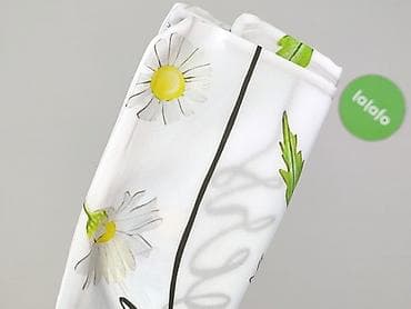 metki satynowe: Jedwabista apaszka unisex w stokrotki - Materiał: gładki, lekko — 4