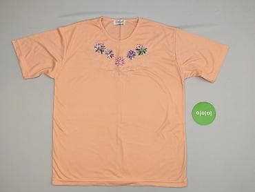 bluzki czarne oversize: T-shirt damski, rozmiar 4XL — 2