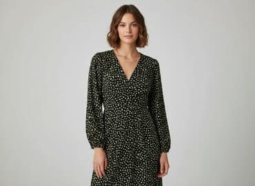 sukienka midi i kozaki: Women`s dress, size S — 1