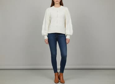 kurtka z rękawami swetrowymi reserved: Reserved, Sweter damski, rozmiar M — 6