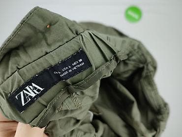 spodnie dril: Zara, Spodnie materiałowe damskie, rozmiar L — 4