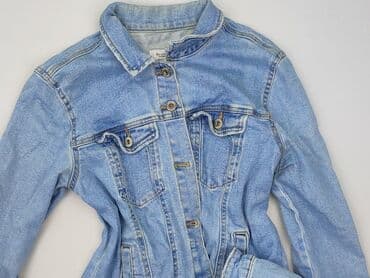 kurtka jeansowa z futerkiem bershka: Bershka, Kurtka jeansowa damska, rozmiar L — 1