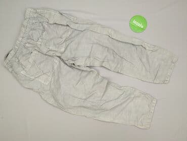 biale spodnie lniane zara: Zara, Spodnie materiałowe damskie, rozmiar L — 4