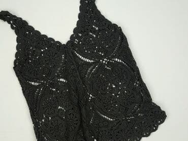 czarne bluzki z koronką plus size: Жіноча блуза, розмір S — 2