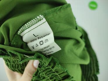 legginsy wzorzyste: Spodnie materiałowe damskie, L — 5