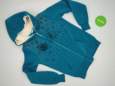 sweter patchwork: Blu, Bluza z kapturem damska, rozmiar M — 2