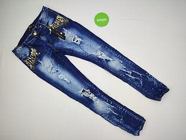 adidasy brokatowe: Denim, Jeansy damskie, rozmiar L — 2