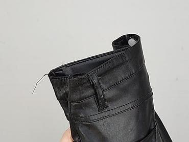 czarne levisy: Bershka, Spodnie materiałowe damskie, rozmiar M — 7