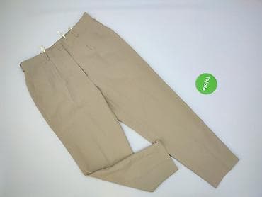 color beige: Spodnie materiałowe damskie, rozmiar 5XL — 2