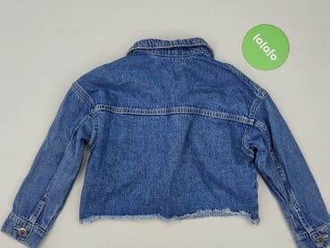 modne jeansy: Children's jeans jacket, 5-6 years, 110-116 cm, H&M, condition - Perfect — 3