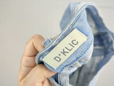 jeansy z asymetrycznym zapieciem: Spodnie 3/4 damskie, rozmiar S — 4