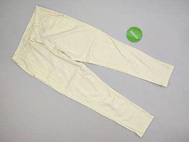 kremowe dresy: Spodnie materiałowe damskie, rozmiar S — 2