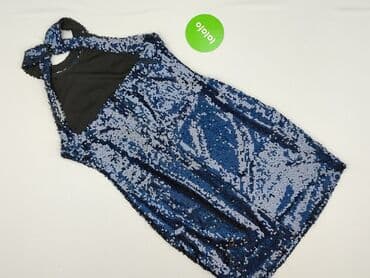 sukienka na wesele srebrna: SZACHOWNICA, Sukienka damska, rozmiar M — 3