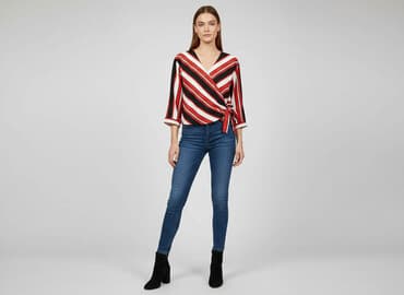 satynowy top pod marynarkę: Pigalle, Bluzka damska, rozmiar M — 7