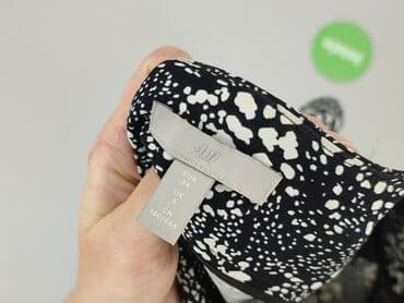 krótkie spodenki z wysokim stanem czarne: H&M, Szorty damskie, rozmiar XS — 4