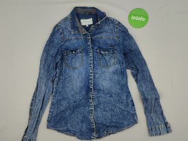 koszula niebieska hm: Piazza Italia, Koszula damska, rozmiar S — 2