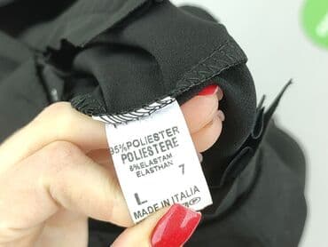 Women's Pants: Moda Italia, Spodnie materiałowe damskie, rozmiar L — 5