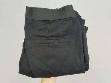 spodnie czarne damskie z niskim stanem: H&M, Spodnie materiałowe damskie, rozmiar M — 6