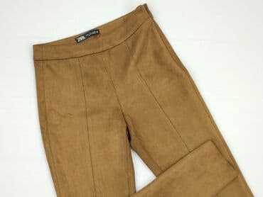 Zara, Material trousers for women, size S (EU 36)