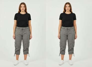 spodenki damskie bojówki: Spodnie 3/4 damskie, rozmiar XL — 7