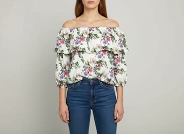 bluzka z odkrytym ramieniem allegro: Amisu, Bluzka damska, rozmiar M — 7