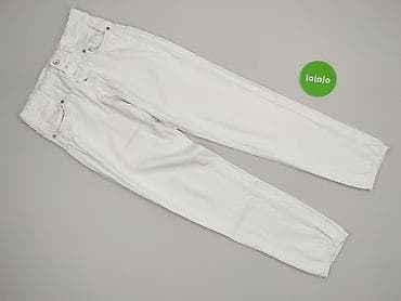 off white spodnie: Terranova, Jeansy damskie, rozmiar S — 2
