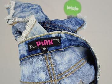 różowe szorty jeansowe damskie: Pink, Szorty damskie, rozmiar M — 4