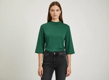 szmaragdowa bluzki damskie: Bluzka damska, rozmiar S — 6