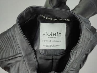 marynarka z c a: Violeta By Mango, Kurtka skórzana damska, 2XL — 4