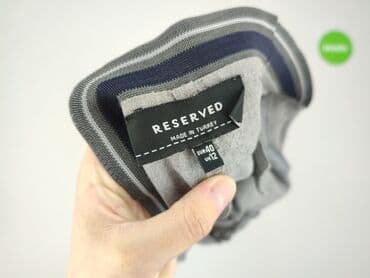 jeansy damskie podarte: Reserved, Spodnie materiałowe damskie, rozmiar L — 4