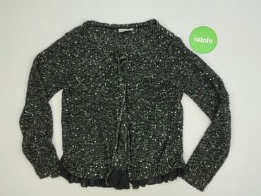 sweter z tiulowymi rękawami: Kardigan damski, rozmiar M — 2