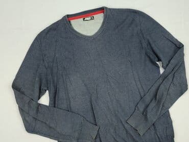 stradivarius szary sweter: Sweter dla mężczyzn, rozmiar L — 1
