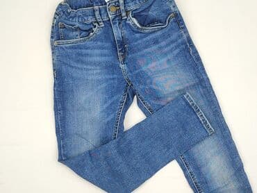 Jeansowe: Spodnie jeansowe, Lindex, 10 lat, 134/140, stan - Bardzo dobry