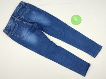 spodnie jeansowe z naszywkami: Jeansy damskie, rozmiar M — 4