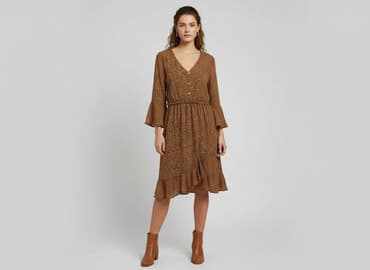 sukienka w panterkę, mohito: Papaya, Sukienka damska, rozmiar M — 6