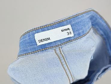 biale trampki ck: Denim, Szorty damskie, rozmiar M — 4