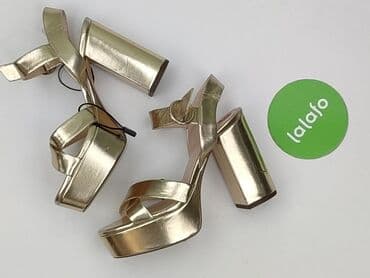 jakie buty do srebrnej sukienki: Zara, Sandals for women, 36 — 3