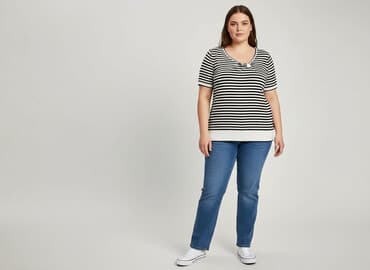 bluzki w paski z serduszkiem: The Collection Debenhams, Bluzka damska, rozmiar 4XL — 6