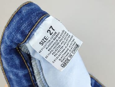 szerokie dżinsy z wysokim stanem: Jeansy damskie, S — 5