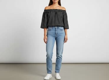 hiszpanki bluzki czarne: Boohoo, Bluzka damska, rozmiar M — 8