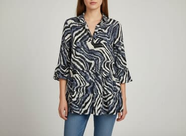 bluzki z wiskozy długi rękaw: New Collection, Women's blouse, size M — 1