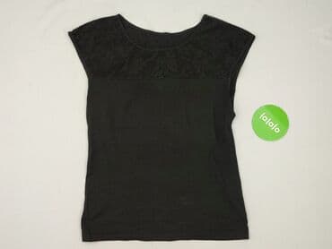 czarne bluzki z krótkim rękawem allegro: Women's blouse, size M (EU 38) — 2