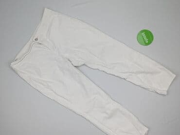 białe jeansy damskie allegro: Spodnie materiałowe damskie, rozmiar L — 2