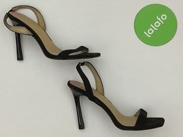 srebrne buty na słupku ccc: Sandals for women, size 39 — 3